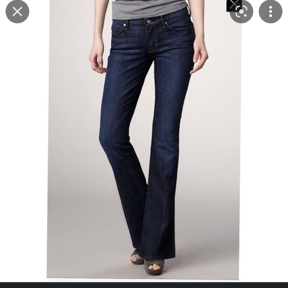 7 Seven For All Mankind Kaylie Dark rinse Flared Bootcut Jeans